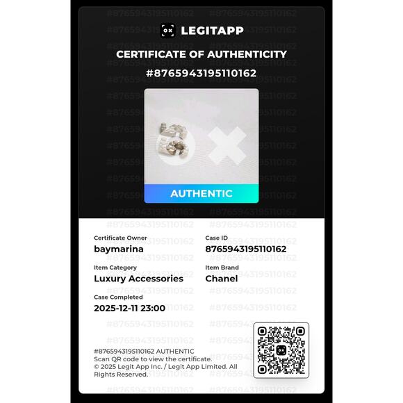 US BASED Authentic Vintage CHANEL CC Number 5 Earrings Pearl w Gift Bag - Picture 8 of 8